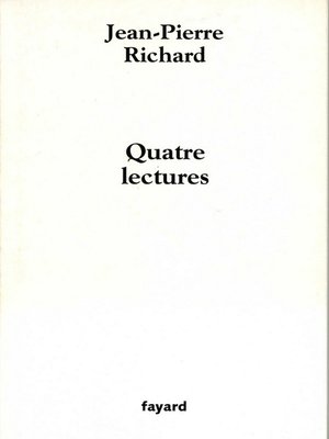 cover image of Quatre lectures